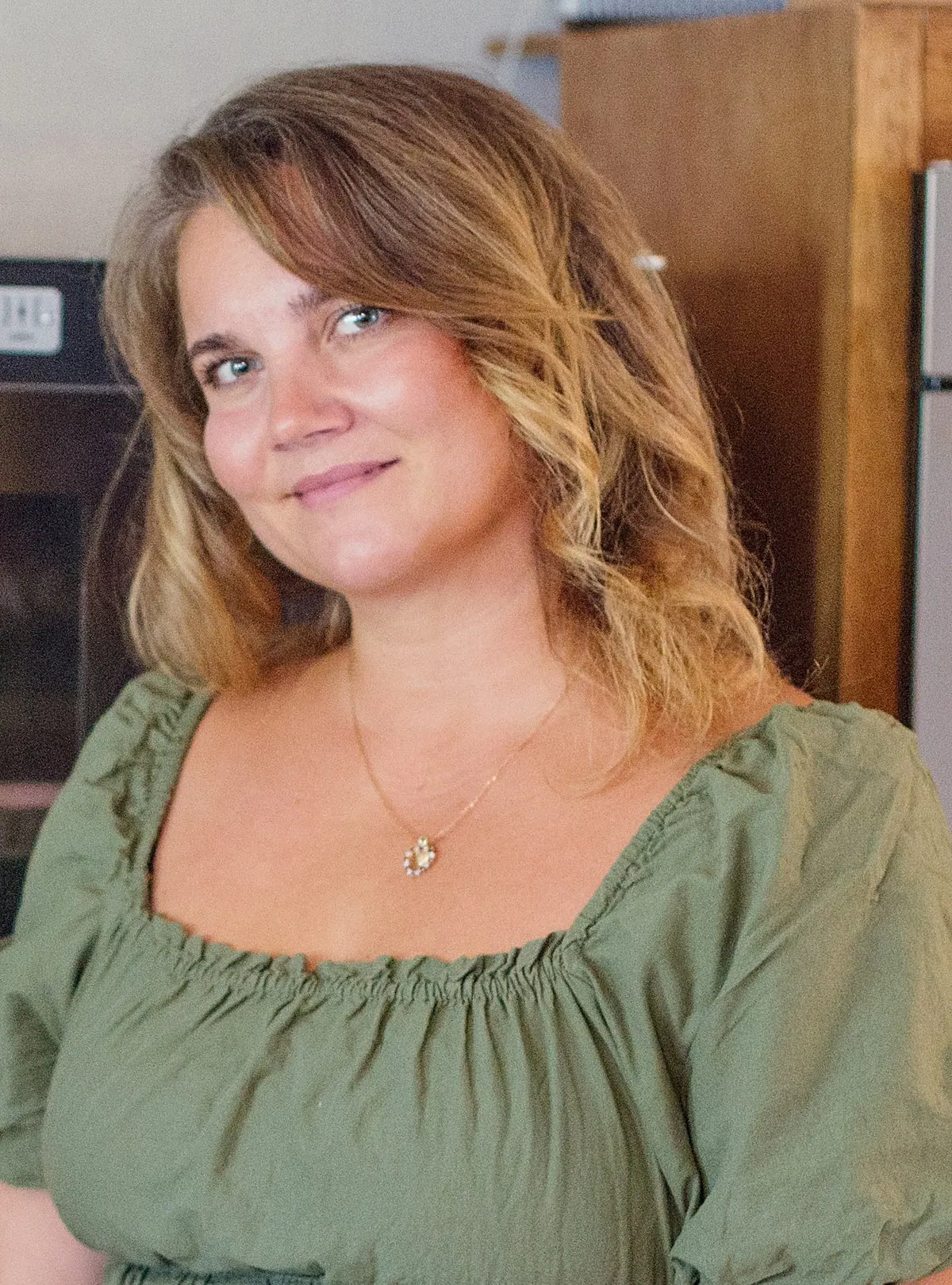 Sarka Jasien in her kitchen